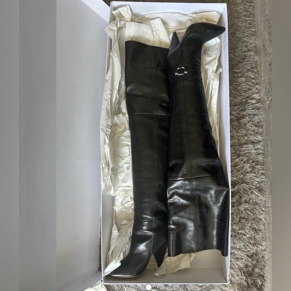 Isabel Marant Black Over the Knee Boots